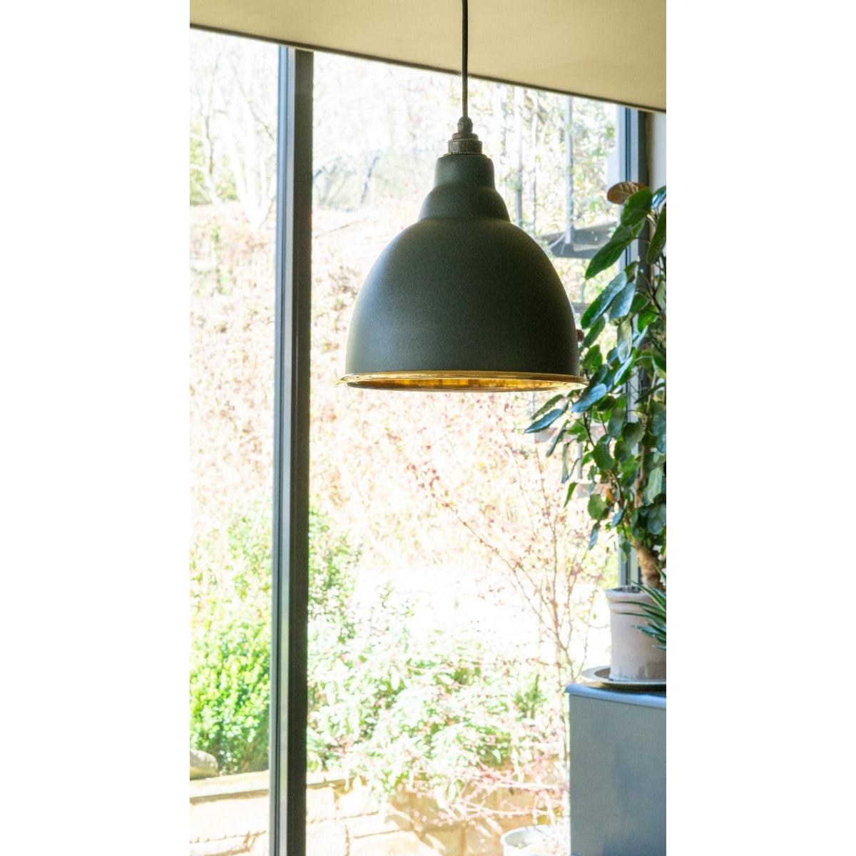 Smooth Brass Brindley Pendant in Dingle | From The Anvil-Brindley-Yester Home