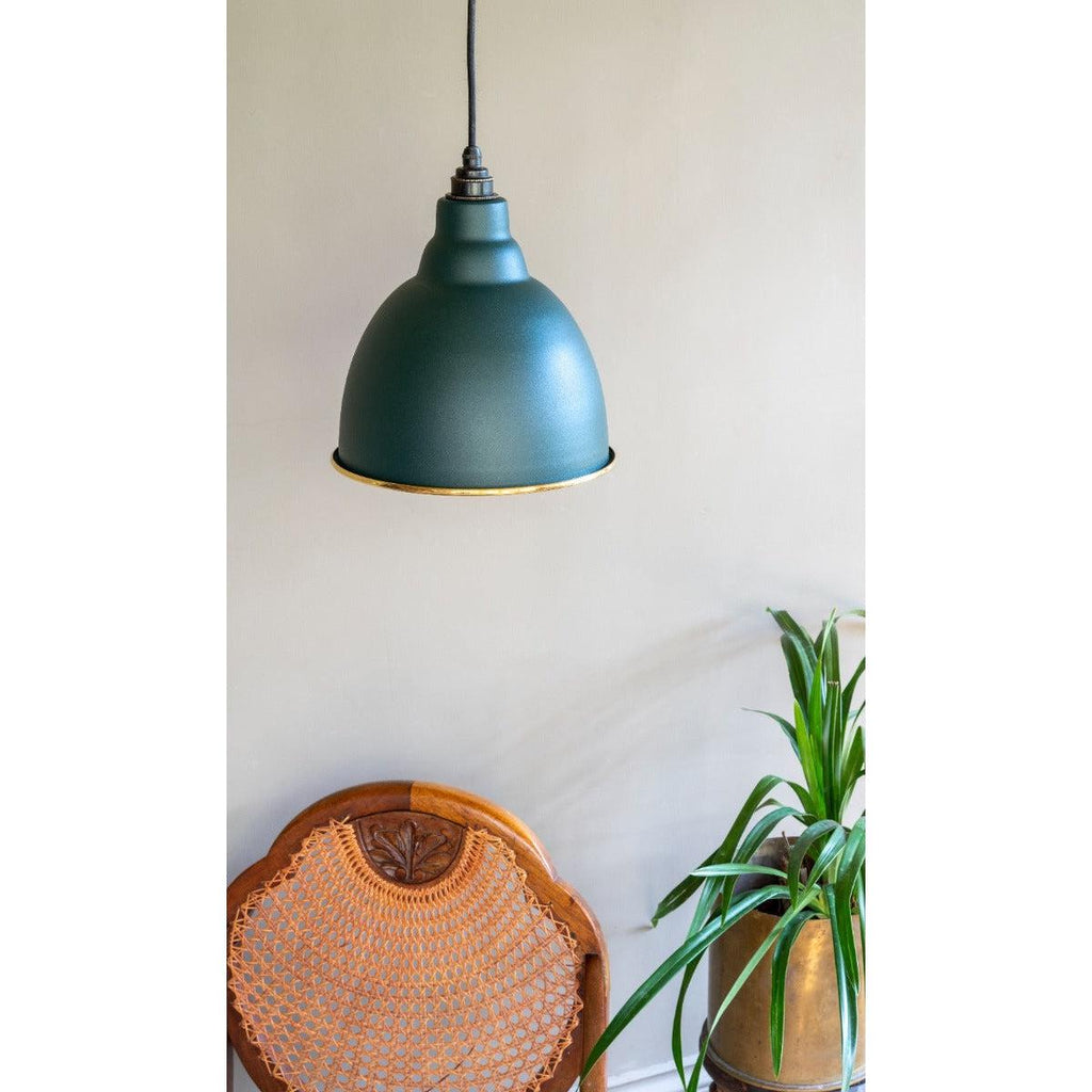 Smooth Brass Brindley Pendant in Dingle | From The Anvil