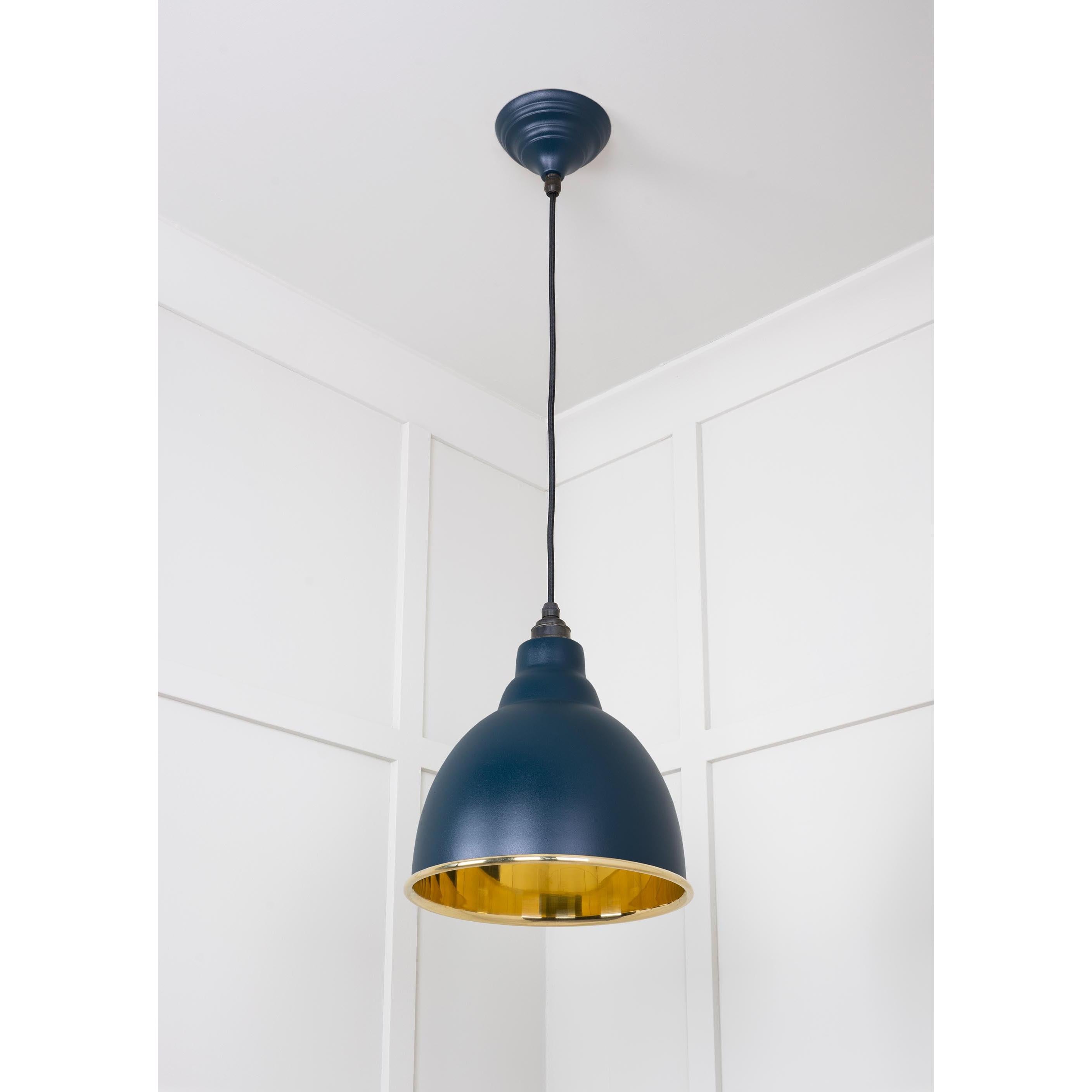Smooth Brass Brindley Pendant in Dusk | From The Anvil - Brindley - From The Anvil - Yester Home