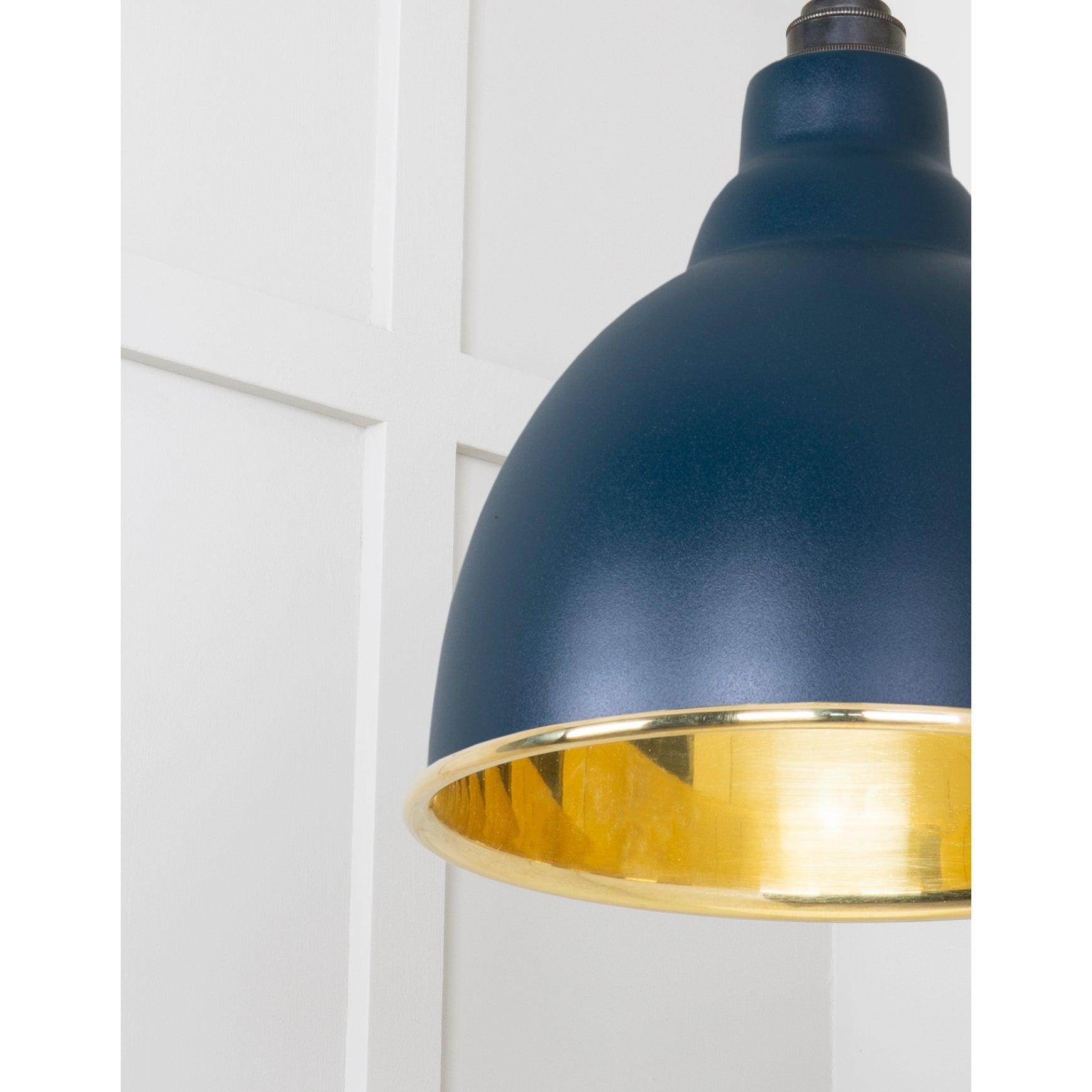 Smooth Brass Brindley Pendant in Dusk | From The Anvil-Brindley-Yester Home