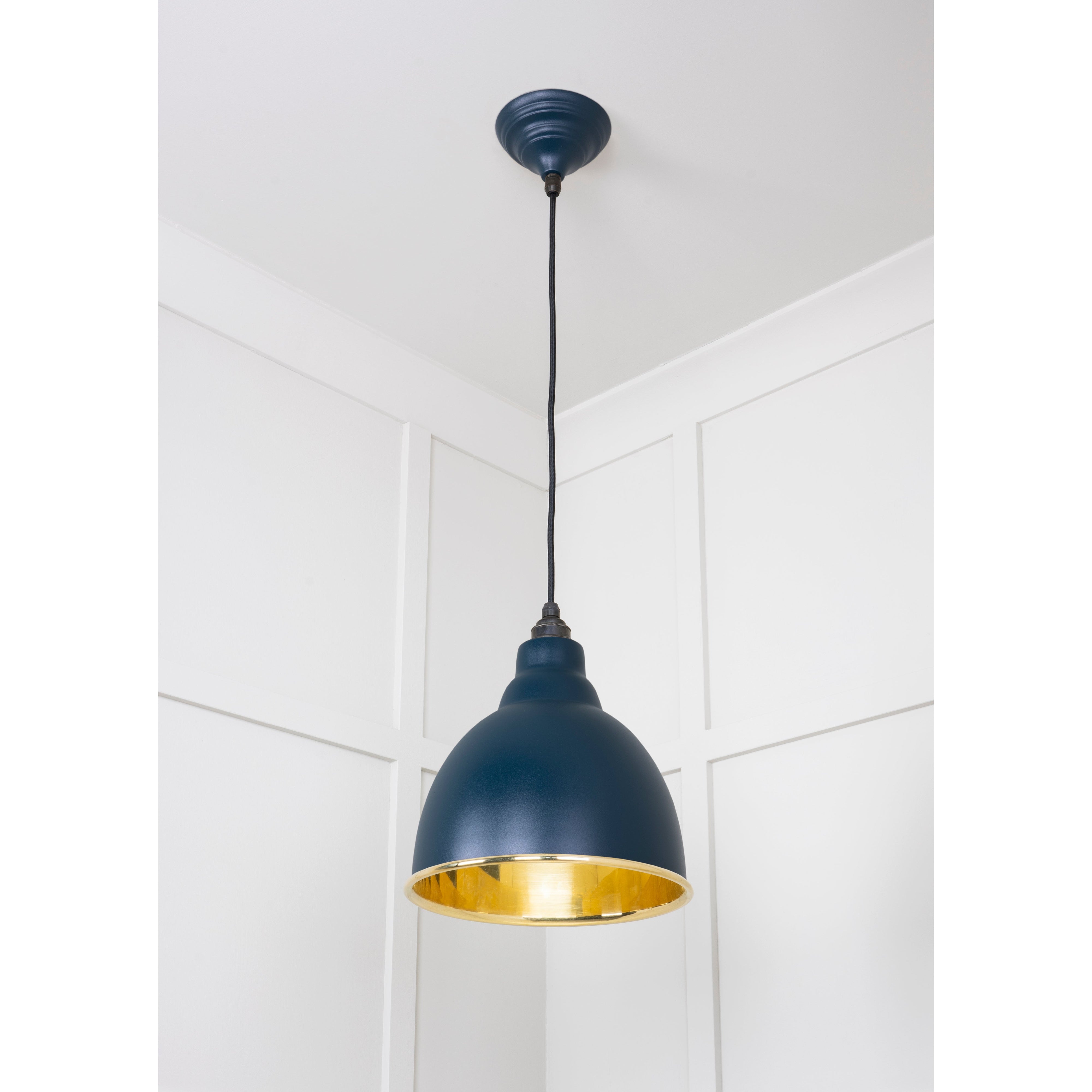 Smooth Brass Brindley Pendant in Dusk | From The Anvil-Brindley-Yester Home