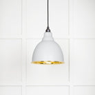 Smooth Brass Brindley Pendant in Flock | From The Anvil - Brindley - From The Anvil - Yester Home