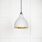 Smooth Brass Brindley Pendant in Flock | From The Anvil - Brindley - From The Anvil - Yester Home
