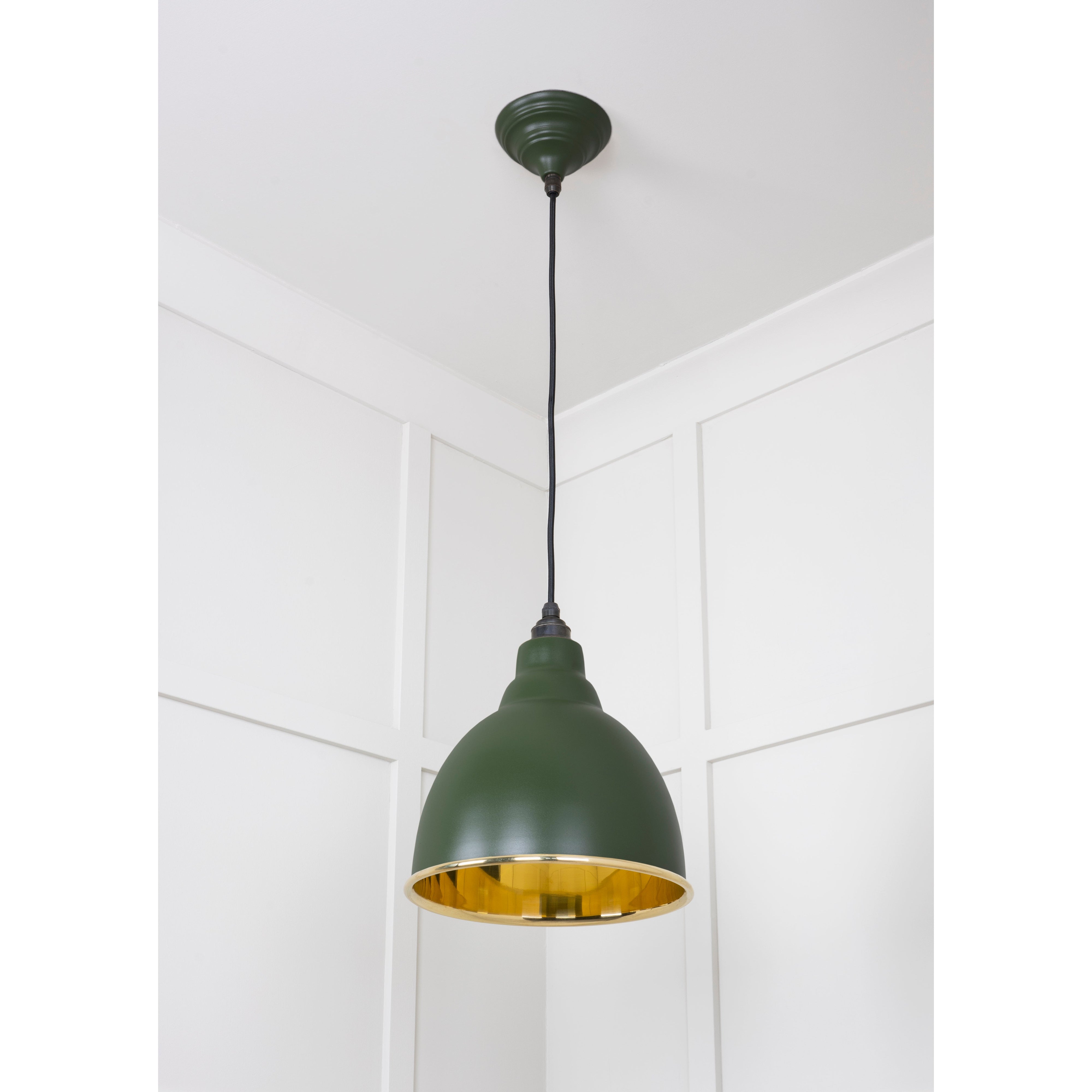 Smooth Brass Brindley Pendant in Heath | From The Anvil-Brindley-Yester Home