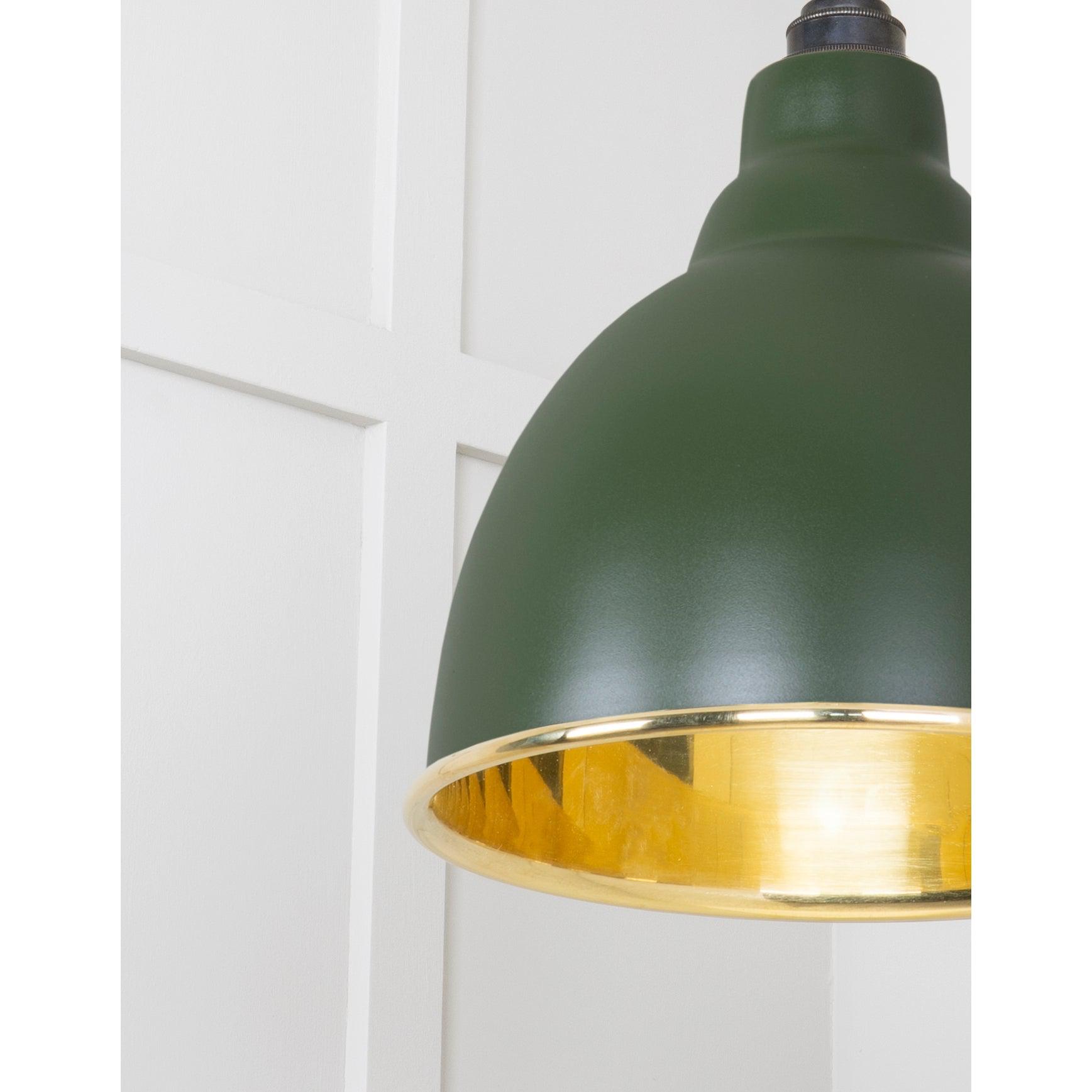 Smooth Brass Brindley Pendant in Heath | From The Anvil-Brindley-Yester Home