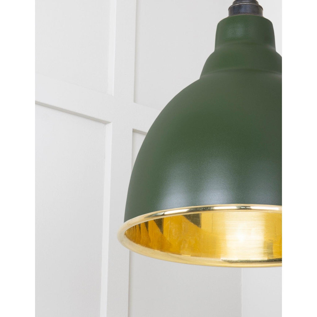 Smooth Brass Brindley Pendant in Heath | From The Anvil