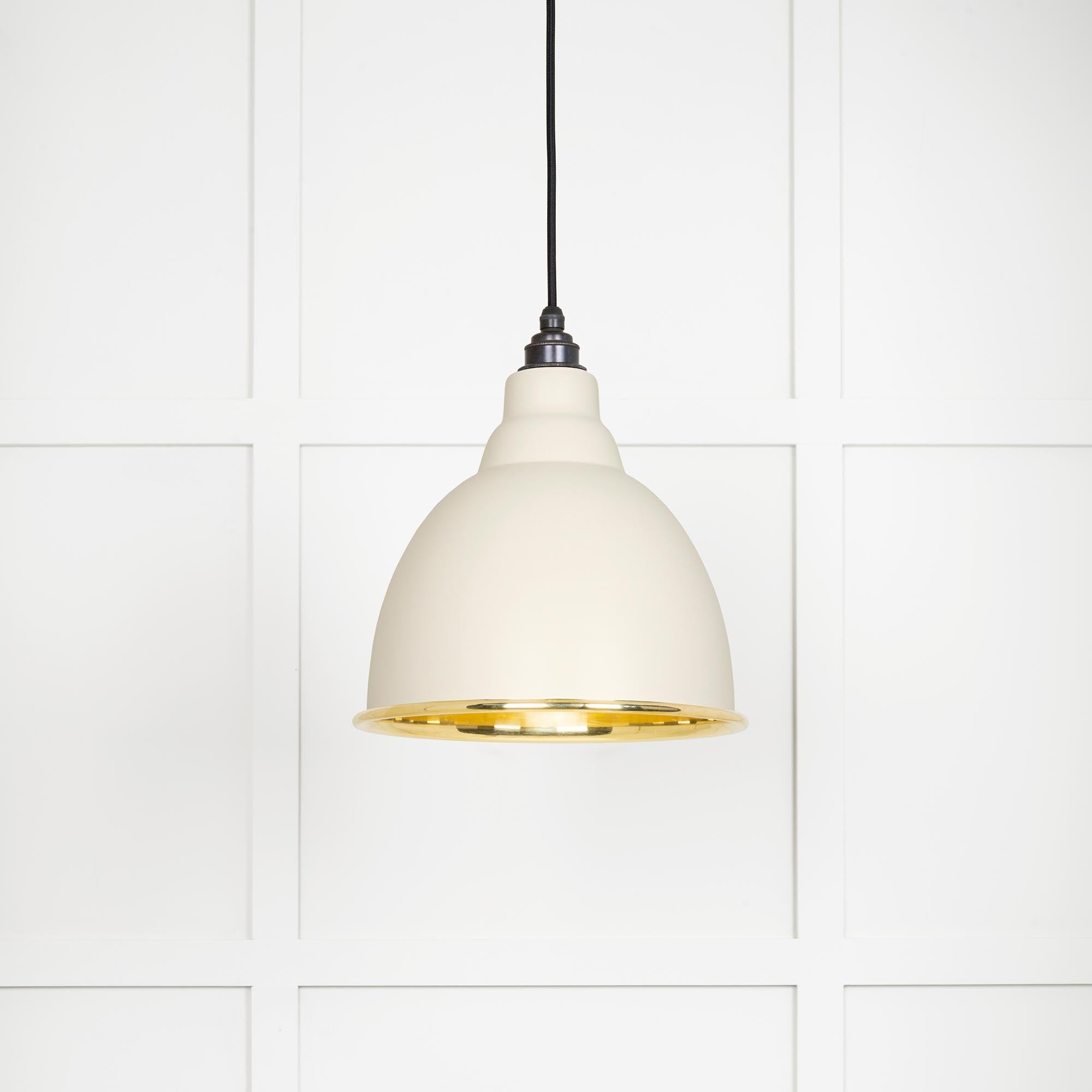 Smooth Brass Brindley Pendant in Teasel | From The Anvil - Brindley - From The Anvil - Yester Home