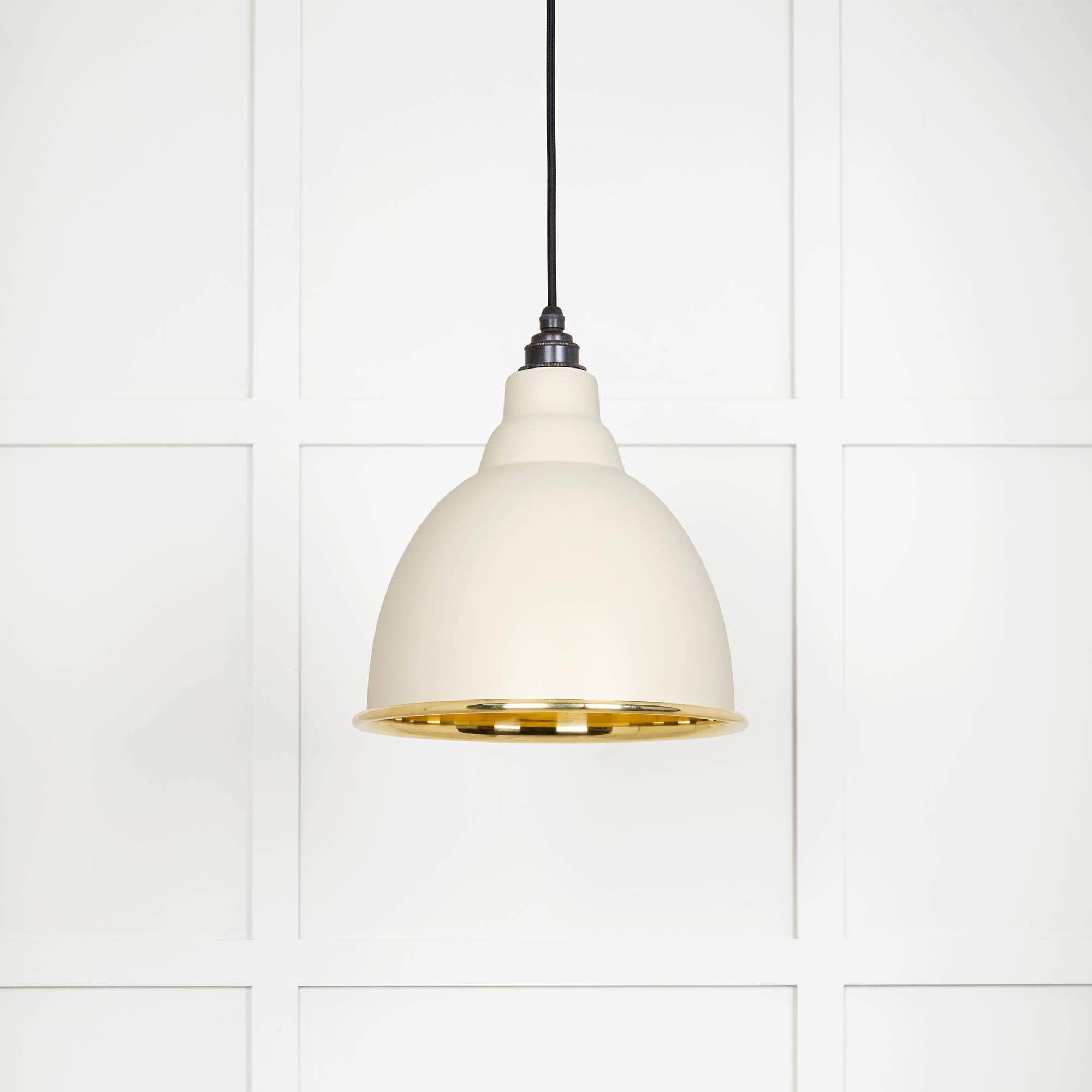 Smooth Brass Brindley Pendant in Teasel | From The Anvil - Brindley - From The Anvil - Yester Home