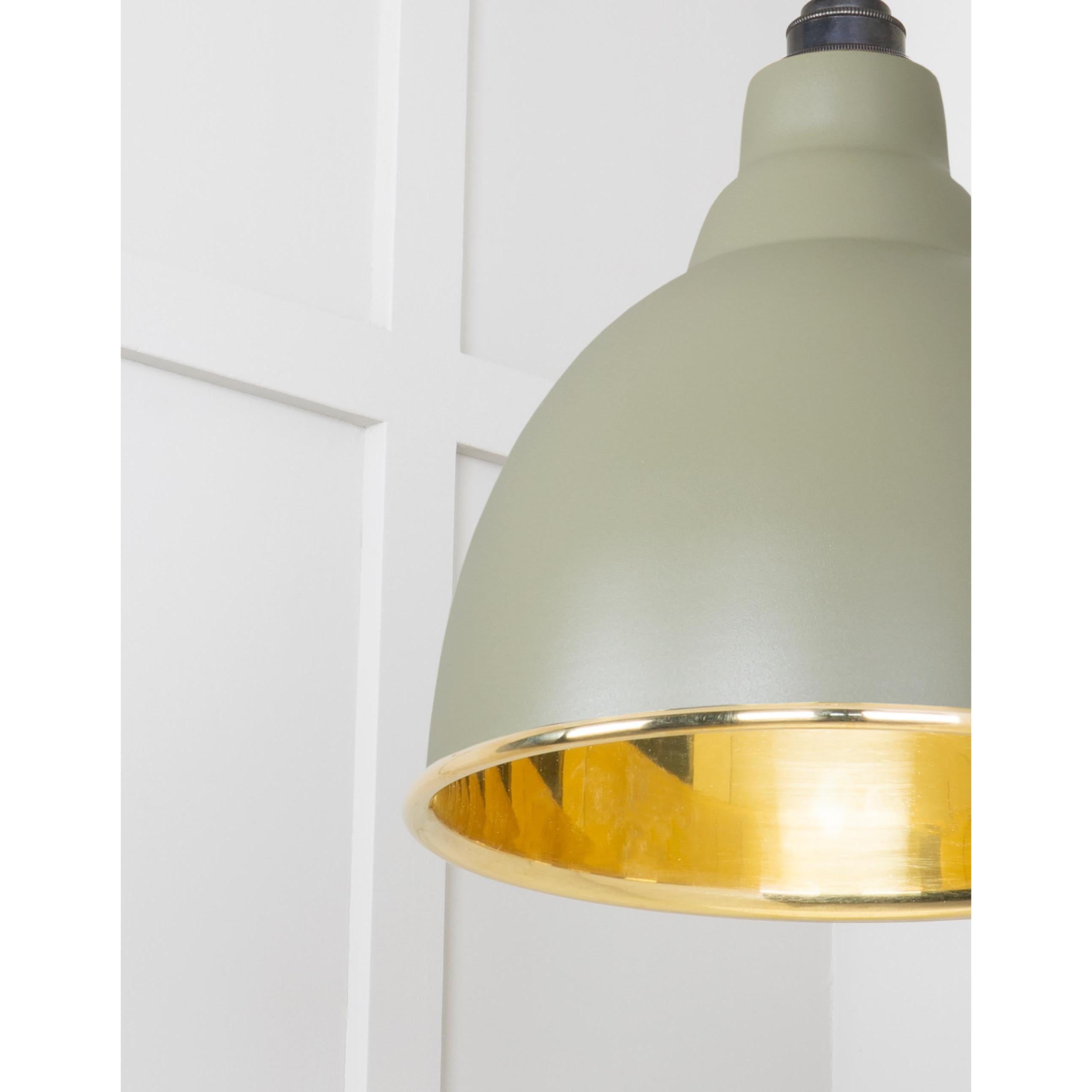 Smooth Brass Brindley Pendant in Tump | From The Anvil - Brindley - From The Anvil - Yester Home