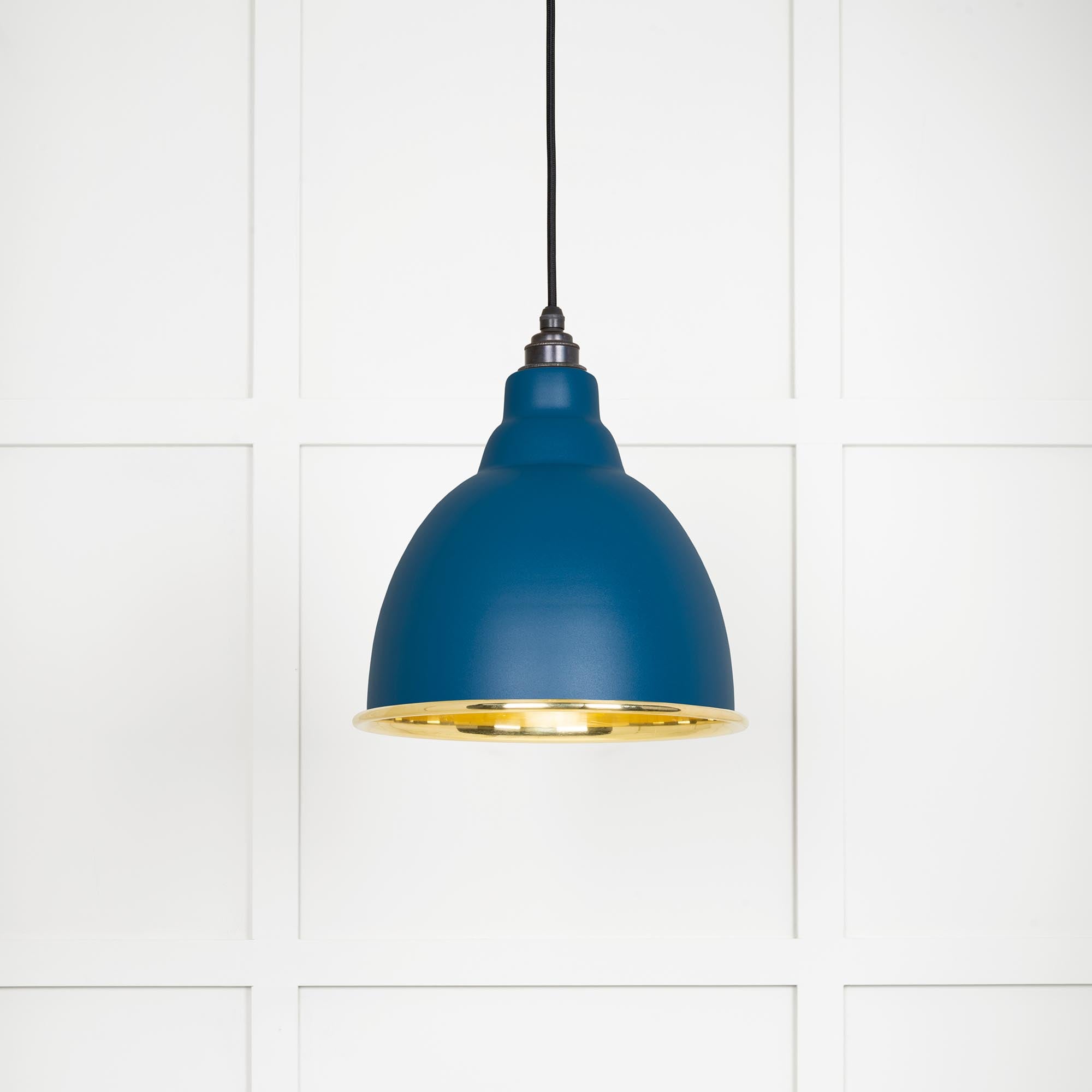 Smooth Brass Brindley Pendant in Upstream | From The Anvil - Brindley - From The Anvil - Yester Home