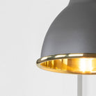 Smooth Brass Brindley Wall Light in Bluff | From The Anvil-Wall Lights-Yester Home