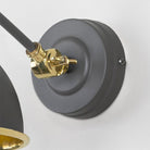 Smooth Brass Brindley Wall Light in Bluff | From The Anvil-Wall Lights-Yester Home