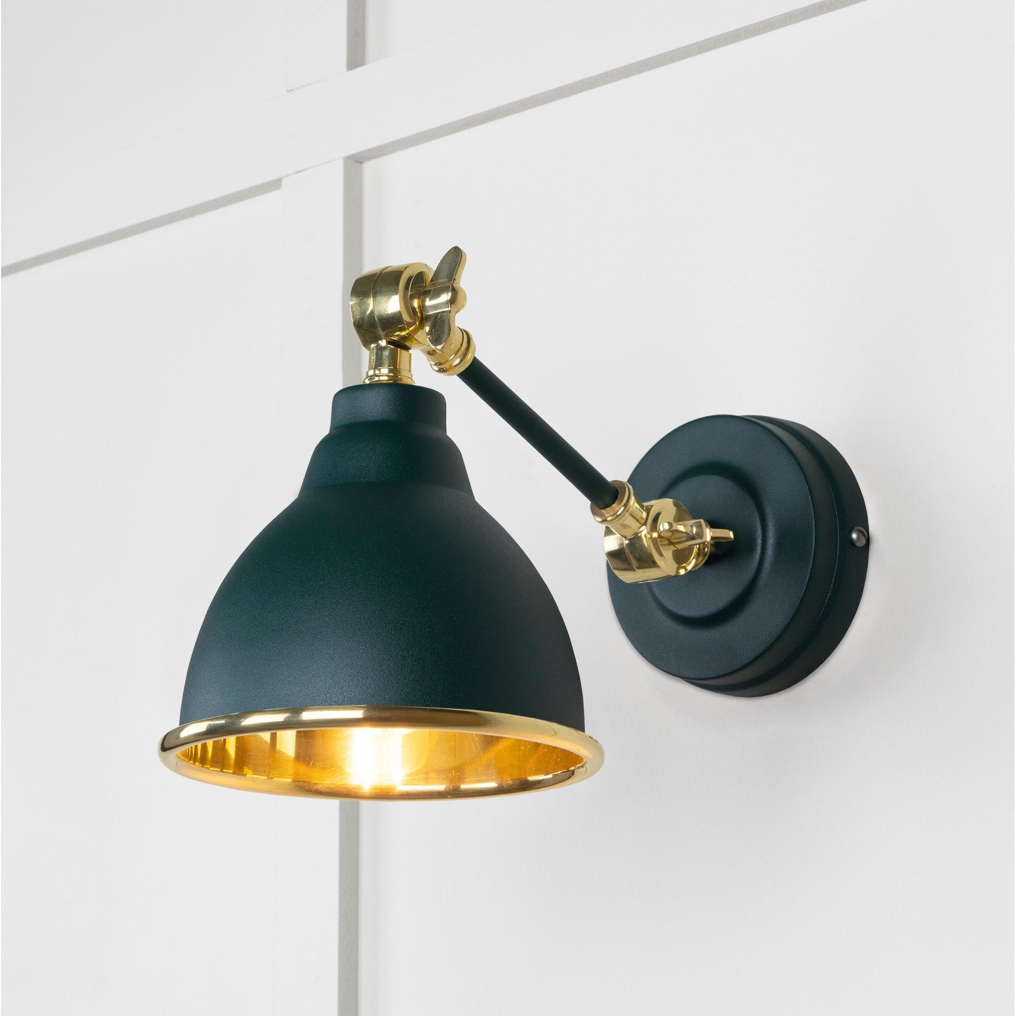 Smooth Brass Brindley Wall Light in Dingle | From The Anvil - Wall Lights - From The Anvil - Yester Home