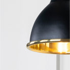 Smooth Brass Brindley Wall Light in Elan Black | From The Anvil - Wall Lights - From The Anvil - Yester Home