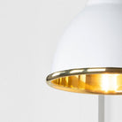 Smooth Brass Brindley Wall Light in Flock | From The Anvil-Wall Lights-Yester Home