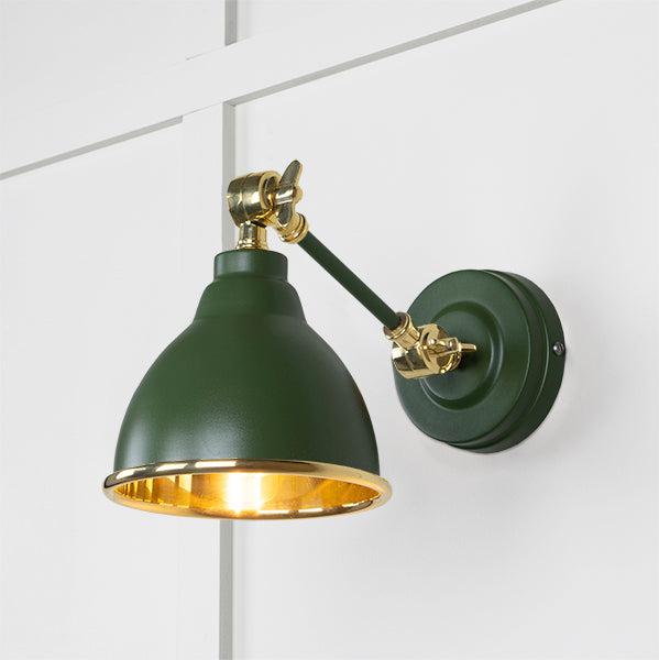 Smooth Brass Brindley Wall Light in Heath | From The Anvil-Wall Lights-Yester Home