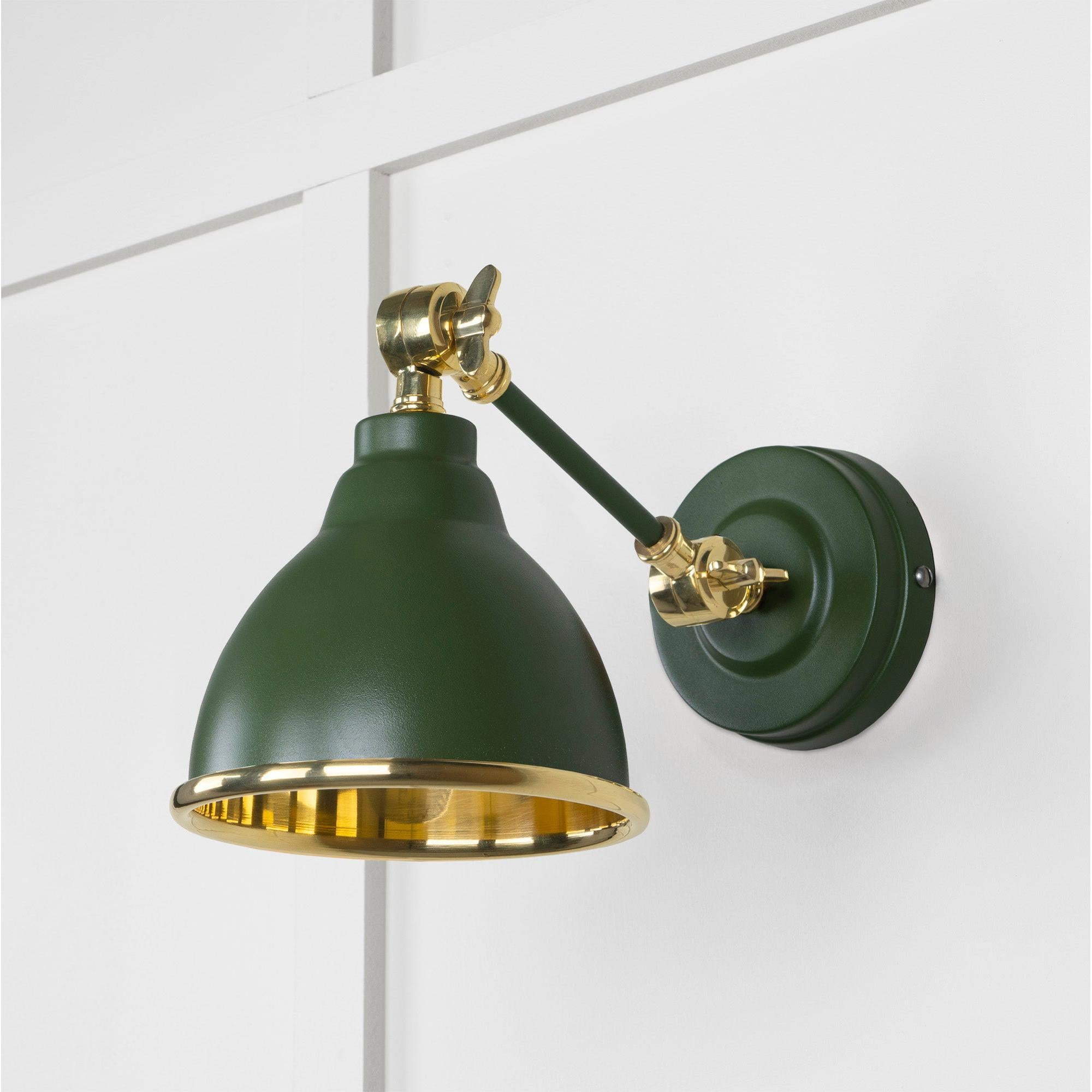 Smooth Brass Brindley Wall Light in Heath | From The Anvil - Wall Lights - From The Anvil - Yester Home