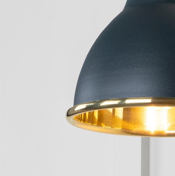 Smooth Brass Brindley Wall Light in Soot | From The Anvil-Wall Lights-Yester Home