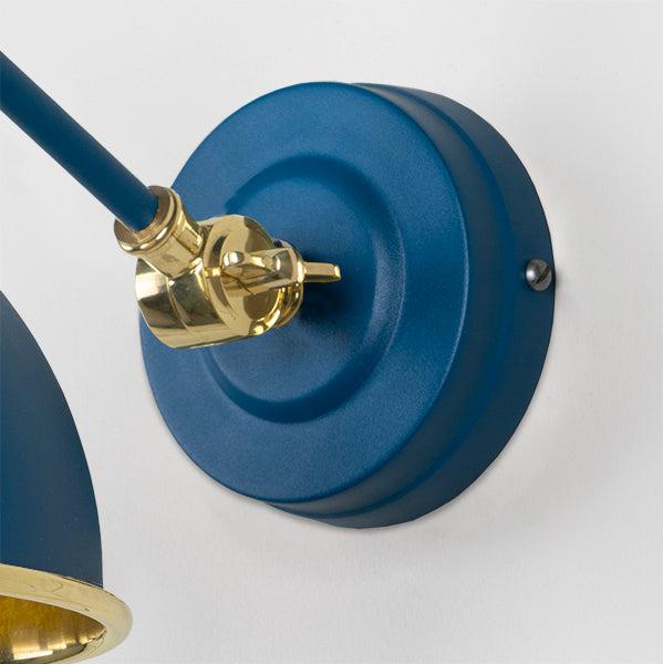 Smooth Brass Brindley Wall Light in Upstream | From The Anvil-Wall Lights-Yester Home