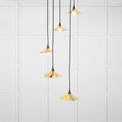 Smooth Brass Flora Cluster Pendant | From The Anvil-Cluster Pendants-Yester Home