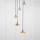 Smooth Brass Flora Cluster Pendant | From The Anvil-Cluster Pendants-Yester Home