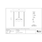 Smooth Brass Flora Cluster Pendant in Birch | From The Anvil - Cluster Pendants - From The Anvil - Yester Home