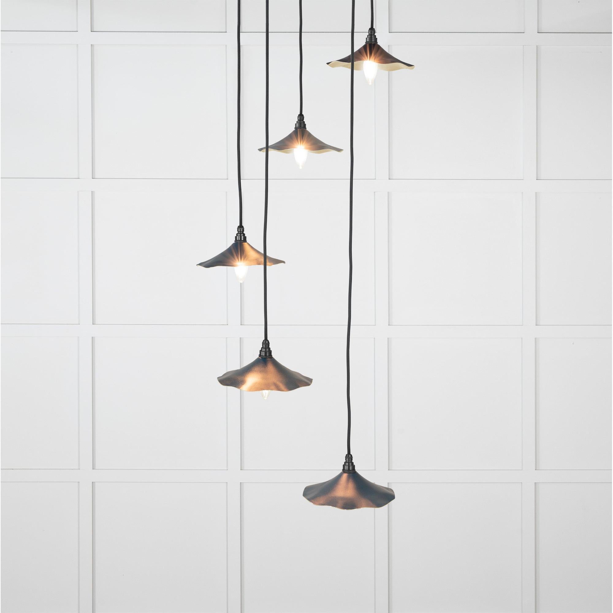 Smooth Brass Flora Cluster Pendant in Dusk | From The Anvil - Cluster Pendants - From The Anvil - Yester Home