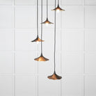 Smooth Brass Flora Cluster Pendant in Elan Black | From The Anvil-Cluster Pendants-Yester Home