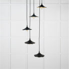 Smooth Brass Flora Cluster Pendant in Elan Black | From The Anvil - Cluster Pendants - From The Anvil - Yester Home