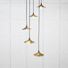 Smooth Brass Flora Cluster Pendant in Heath | From The Anvil-Cluster Pendants-Yester Home