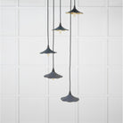 Smooth Brass Flora Cluster Pendant in Slate | From The Anvil - Cluster Pendants - From The Anvil - Yester Home