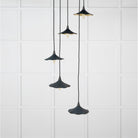 Smooth Brass Flora Cluster Pendant in Soot | From The Anvil-Cluster Pendants-Yester Home