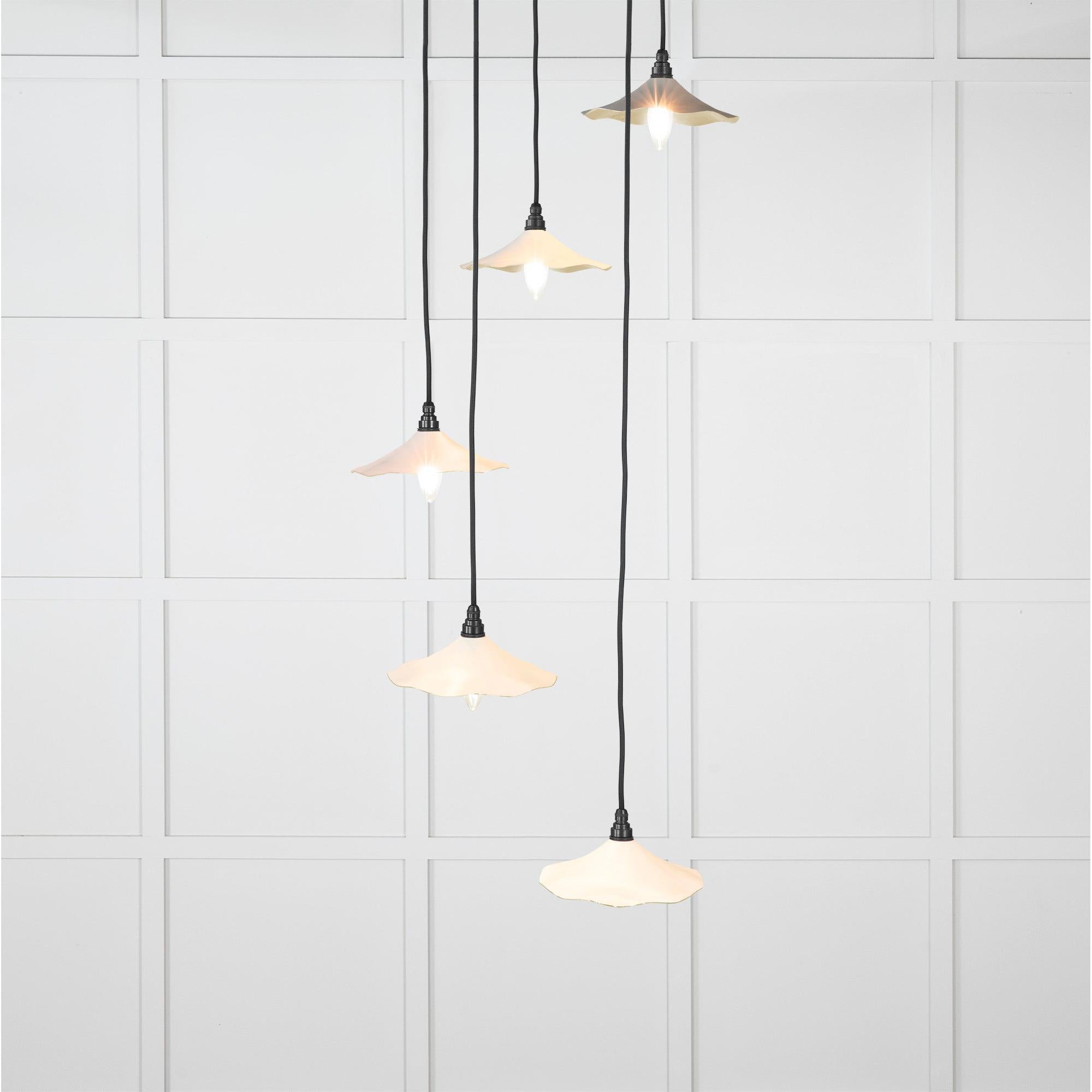 Smooth Brass Flora Cluster Pendant in Teasel | From The Anvil - Cluster Pendants - From The Anvil - Yester Home