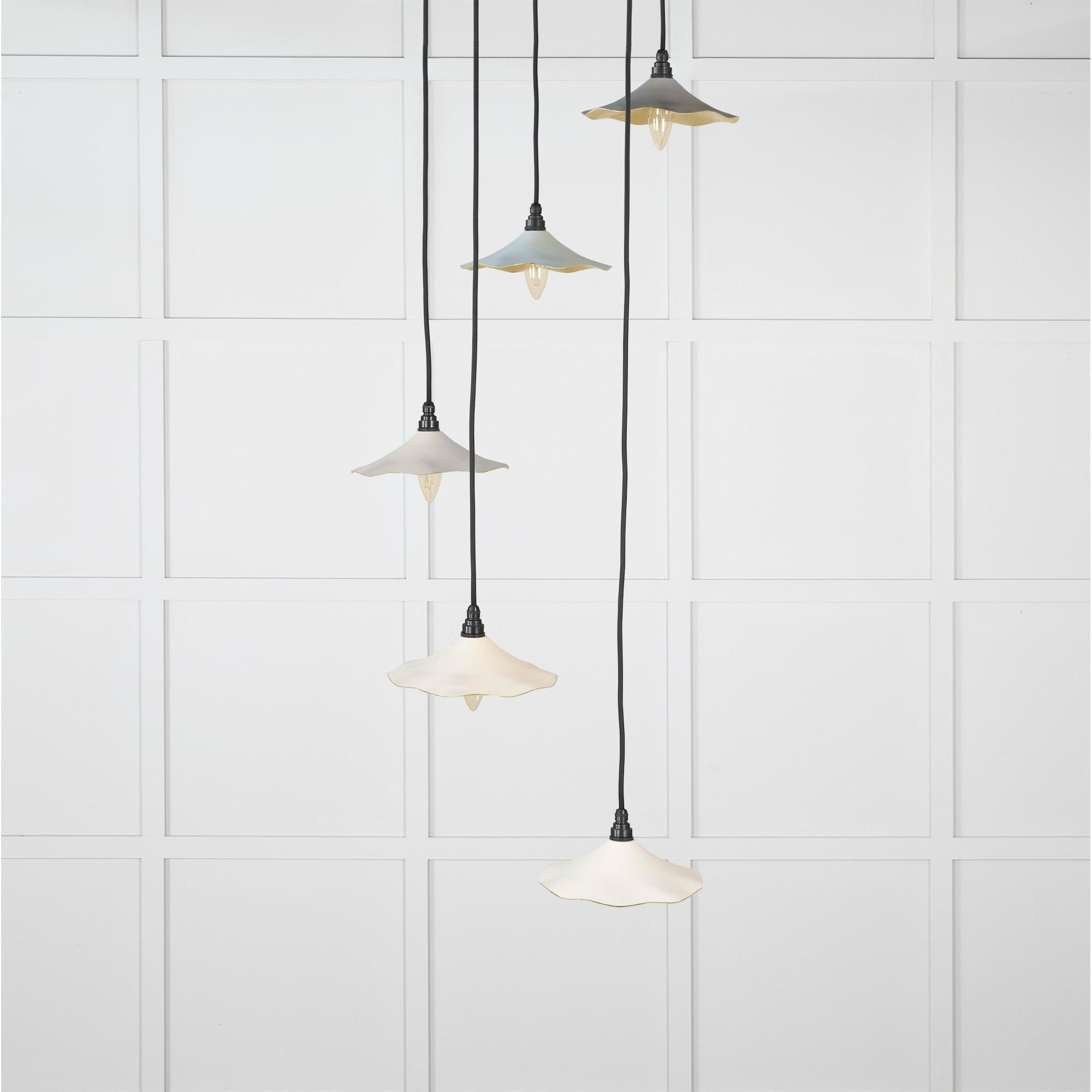 Smooth Brass Flora Cluster Pendant in Teasel | From The Anvil - Cluster Pendants - From The Anvil - Yester Home
