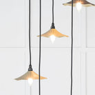 Smooth Brass Flora Cluster Pendant in Tump | From The Anvil-Cluster Pendants-Yester Home