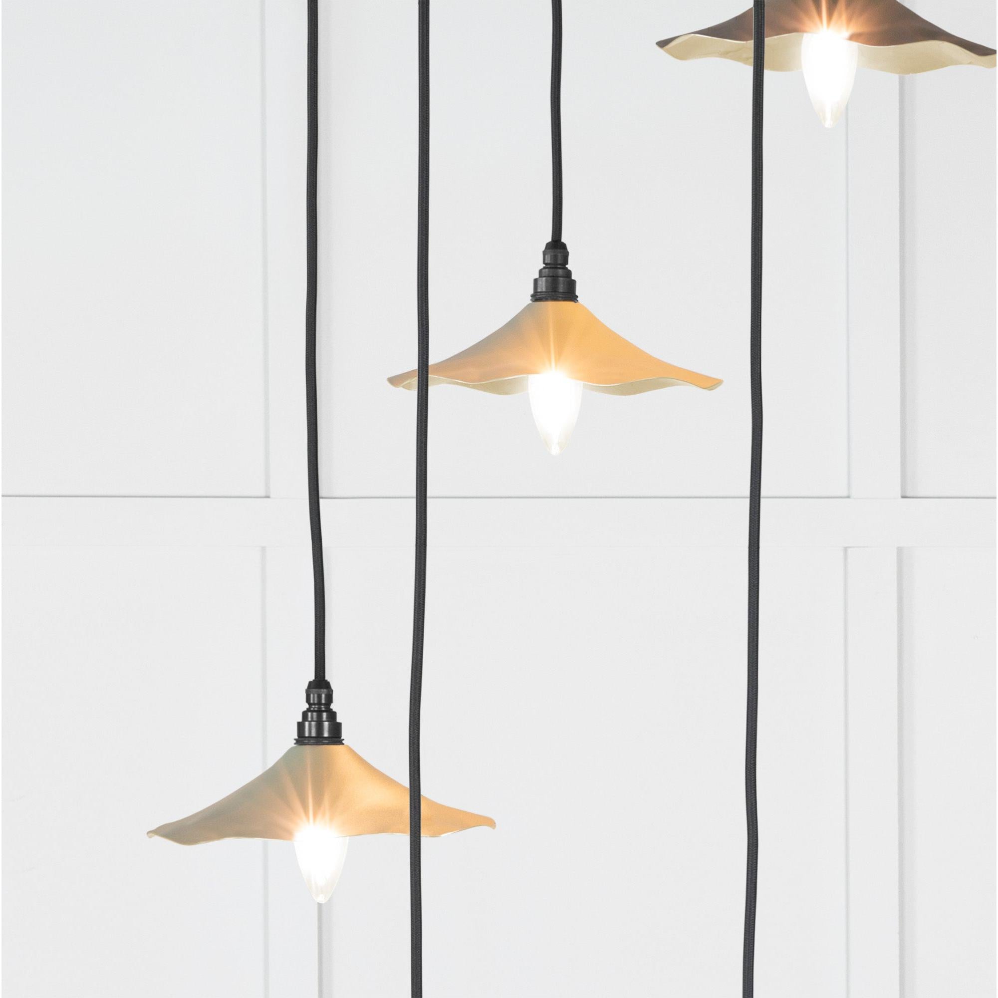 Smooth Brass Flora Cluster Pendant in Tump | From The Anvil - Cluster Pendants - From The Anvil - Yester Home