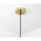 Smooth Brass Flora Pendant | From The Anvil-Ceiling Pendants-Yester Home