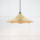 Smooth Brass Flora Pendant | From The Anvil-Ceiling Pendants-Yester Home