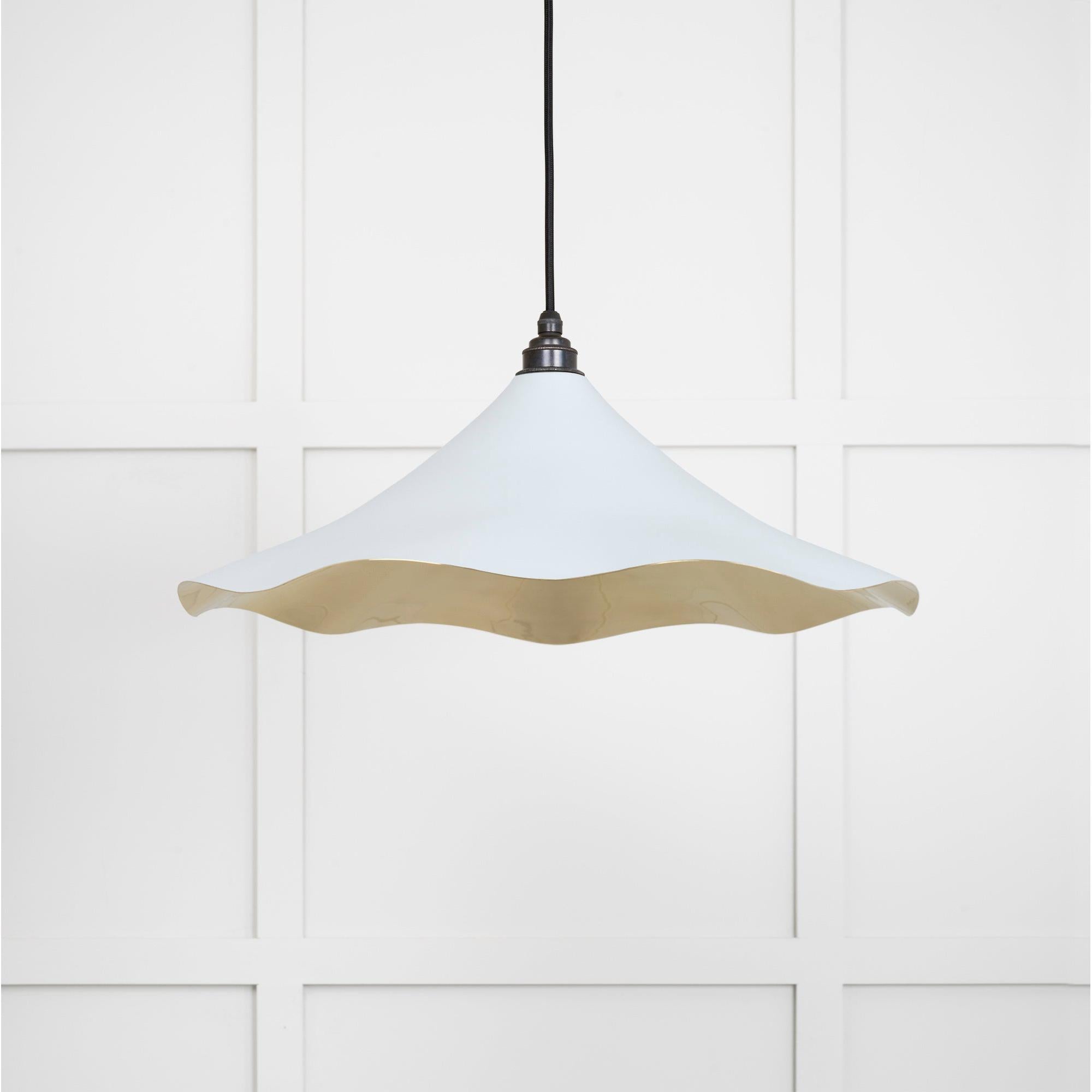 Smooth Brass Flora Pendant in Birch | From The Anvil - Ceiling Lights - From The Anvil - Yester Home