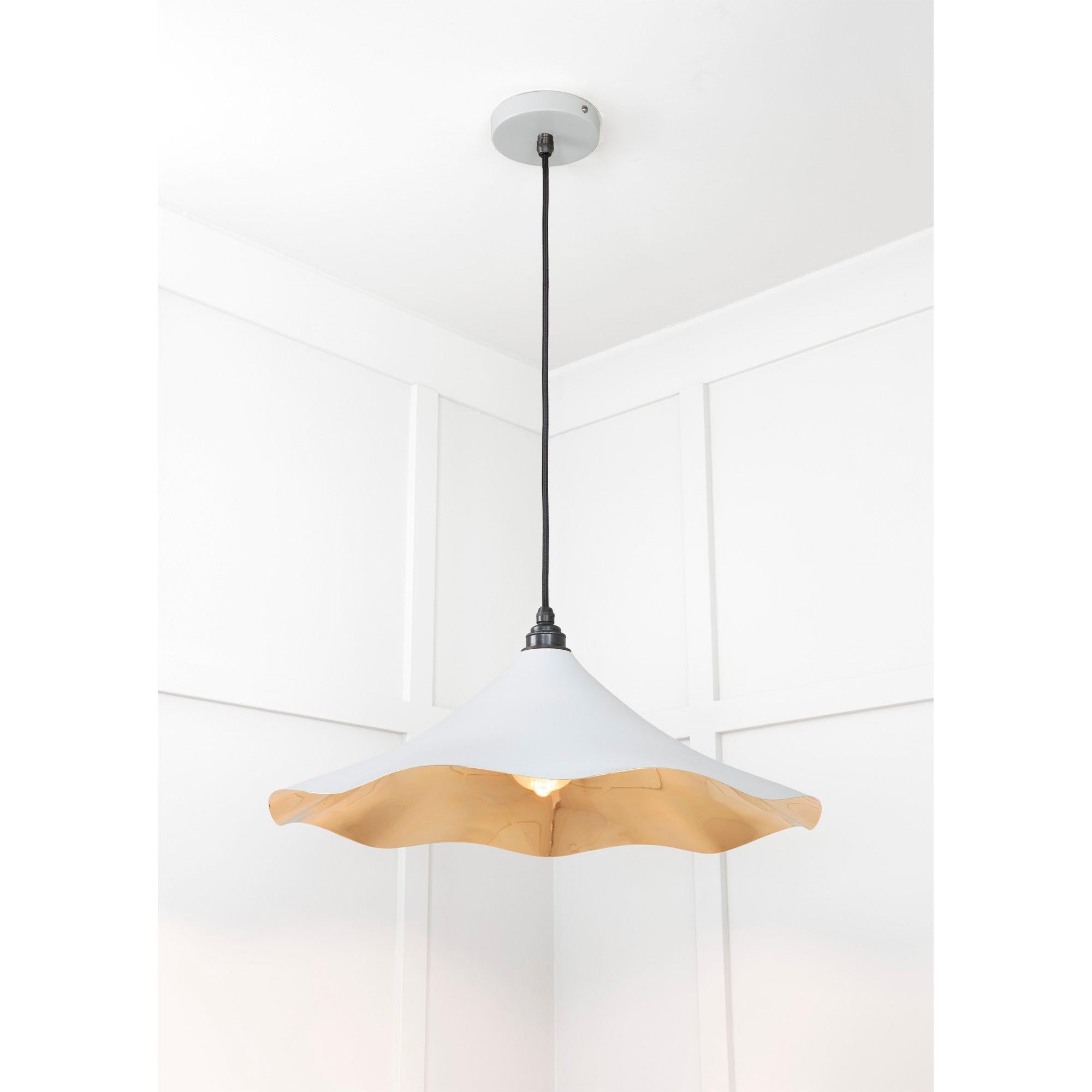 Smooth Brass Flora Pendant in Birch | From The Anvil - Ceiling Lights - From The Anvil - Yester Home