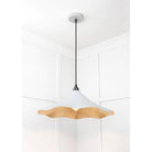 Smooth Brass Flora Pendant in Birch | From The Anvil-Ceiling Pendants-Yester Home