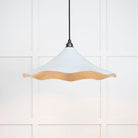 Smooth Brass Flora Pendant in Birch | From The Anvil-Ceiling Pendants-Yester Home