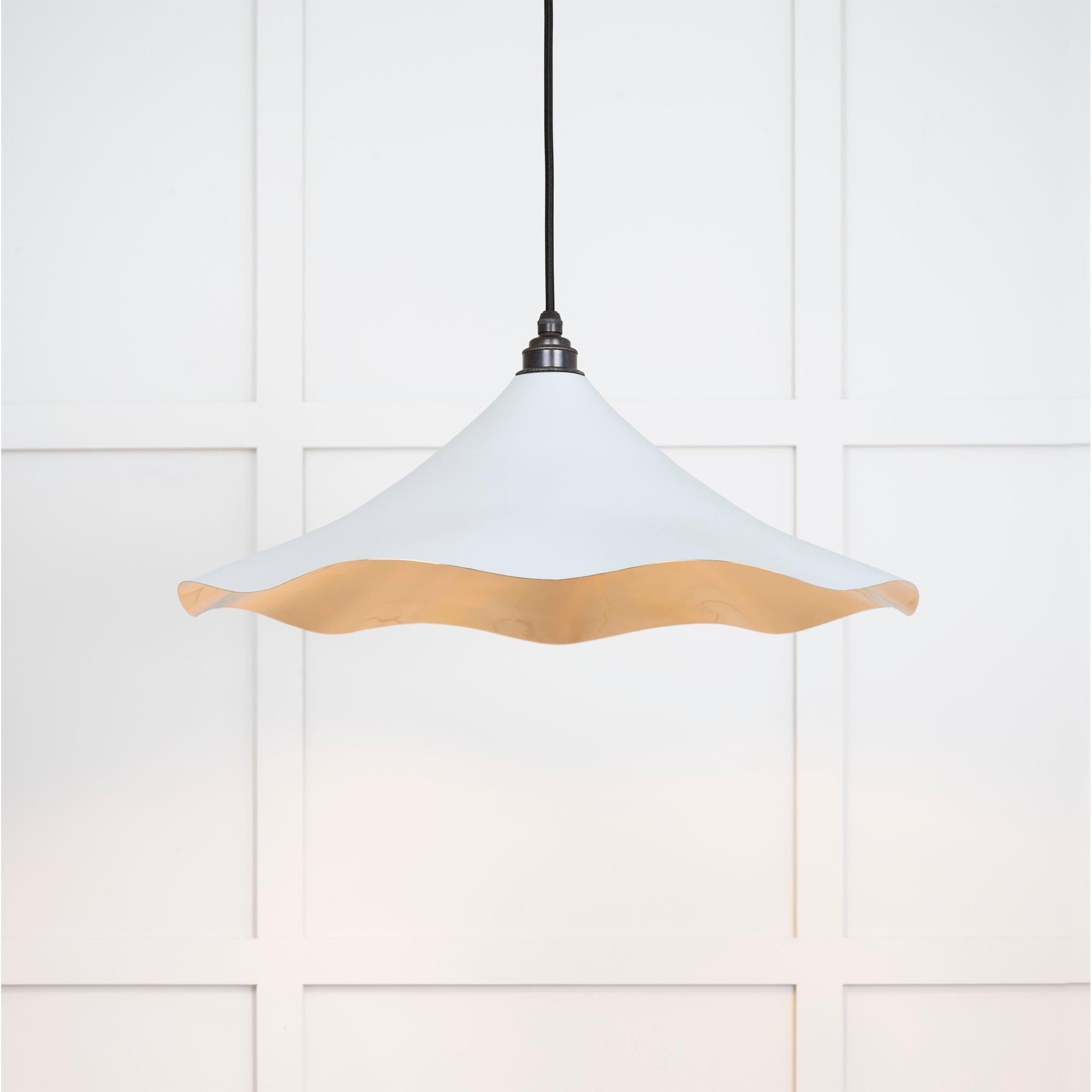 Smooth Brass Flora Pendant in Birch | From The Anvil - Ceiling Lights - From The Anvil - Yester Home