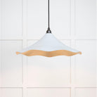 Smooth Brass Flora Pendant in Birch | From The Anvil-Ceiling Pendants-Yester Home