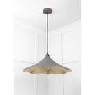 Smooth Brass Flora Pendant in Bluff | From The Anvil - Ceiling Lights - From The Anvil - Yester Home