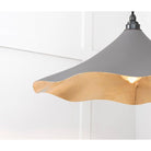 Smooth Brass Flora Pendant in Bluff | From The Anvil-Ceiling Pendants-Yester Home