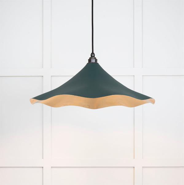 Smooth Brass Flora Pendant in Dingle | From The Anvil