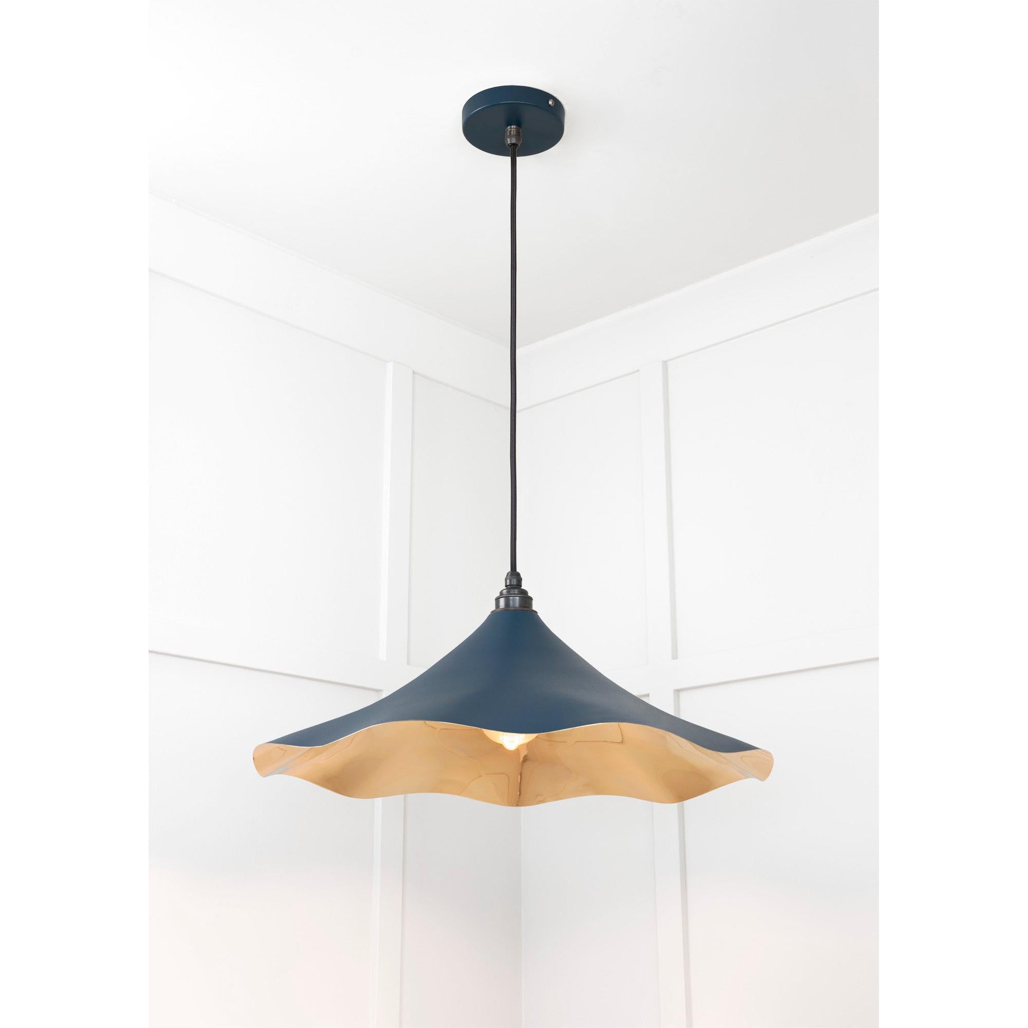 Smooth Brass Flora Pendant in Dusk | From The Anvil - Ceiling Lights - From The Anvil - Yester Home