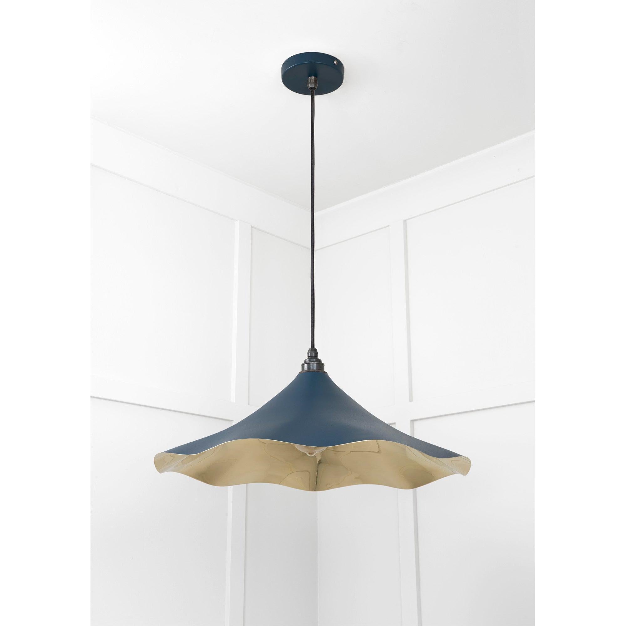 Smooth Brass Flora Pendant in Dusk | From The Anvil - Ceiling Lights - From The Anvil - Yester Home