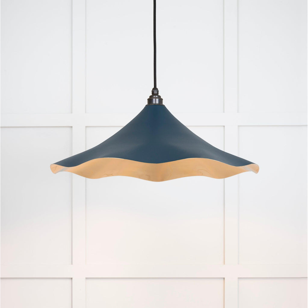 Smooth Brass Flora Pendant in Dusk | From The Anvil-Ceiling Pendants-Yester Home
